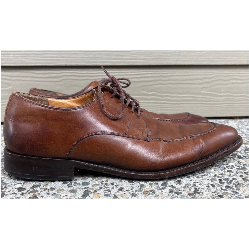Magnanni Mens 11323 Split Toe Derby Shoes‎ Brown Leather Made in Spain 10 M
